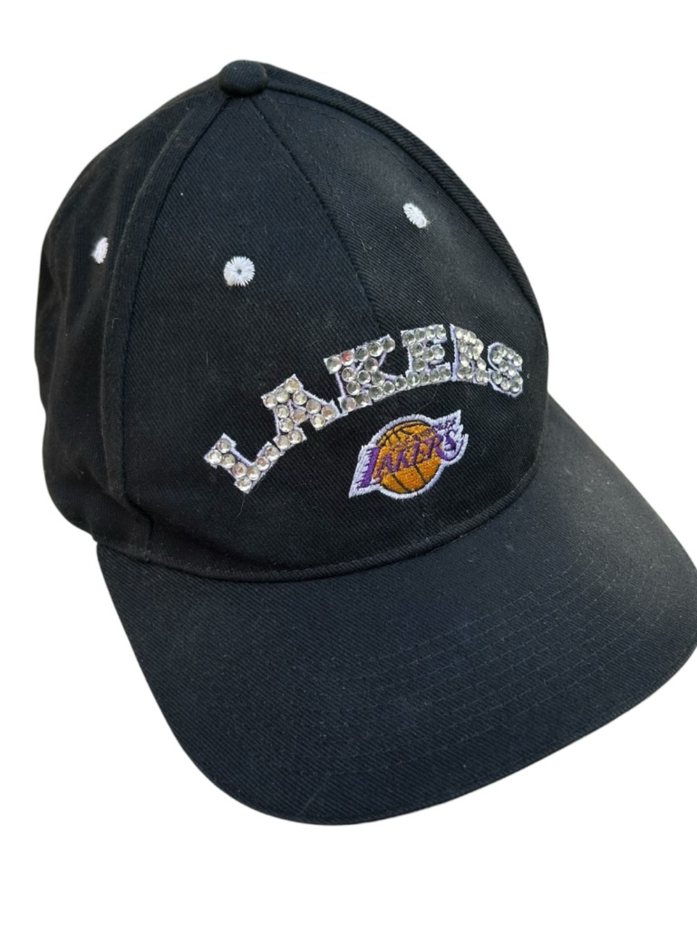 Lakers Cap Rhinestone Crystals Bling OS